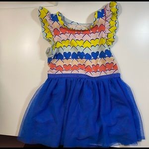 4/$10 Cat & Jack multicolor heart dress